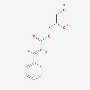 molecular formula C12H14O4 B168541 2,3-Dihydroxypropyl (E)-3-phenylprop-2-enoate CAS No. 132928-39-3