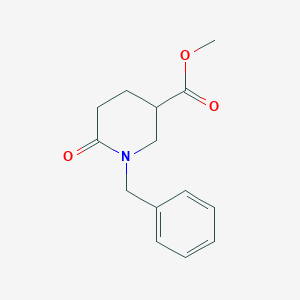molecular formula C14H17NO3 B168547 1-苄基-6-氧代哌啶-3-羧酸甲酯 CAS No. 156779-11-2