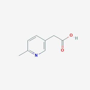 molecular formula C8H9NO2 B168554 2-(6-Methylpyridin-3-yl)acetic acid CAS No. 19733-96-1