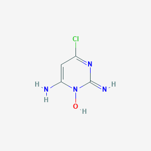 molecular formula C4H5ClN4O B016857 2,6-二氨基-4-氯吡嘧啶-1-氧化物 CAS No. 34960-71-9