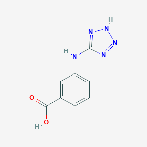 molecular formula C8H7N5O2 B168570 3-(2H-tetrazol-5-ylamino)benzoic acid CAS No. 199535-07-4