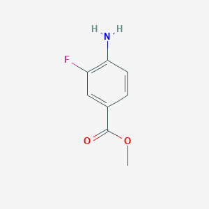 molecular formula C8H8FNO2 B168591 甲基4-氨基-3-氟苯甲酸酯 CAS No. 185629-32-7