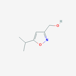 molecular formula C7H11NO2 B168598 (5-Isopropylisoxazol-3-yl)methanol CAS No. 123770-63-8