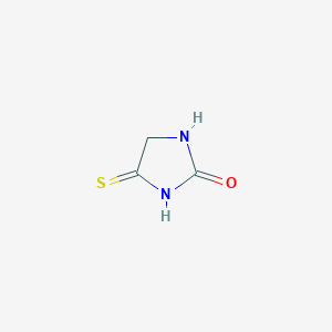 molecular formula C3H4N2OS B168647 4-硫代亚氨基咪唑烷-2-酮 CAS No. 16310-60-4