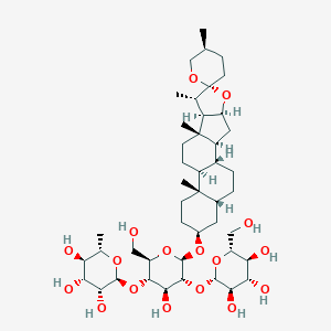 molecular formula C45H74O17 B168651 芦丁 B CAS No. 113982-32-4