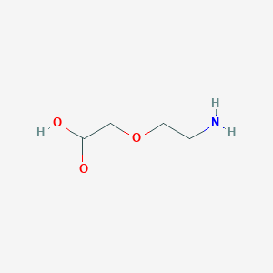 molecular formula C4H9NO3 B168662 2-(2-氨基乙氧基)乙酸 CAS No. 10366-71-9