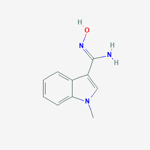 molecular formula C10H11N3O B168690 N'-hydroxy-1-methyl-1H-indole-3-carboximidamide CAS No. 125818-00-0