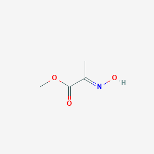 molecular formula C4H7NO3 B168712 丙酸，2-(羟基亚氨基)-，甲酯 CAS No. 199434-50-9