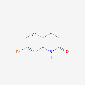 molecular formula C9H8BrNO B168759 7-Bromo-3,4-dihydroquinolin-2(1H)-one CAS No. 14548-51-7