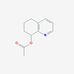 molecular formula C11H13NO2 B168777 5,6,7,8-Tetrahydroquinolin-8-yl acetate CAS No. 14631-47-1