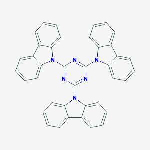 molecular formula C39H24N6 B168805 2,4,6-Tri(9H-carbazol-9-yl)-1,3,5-triazine CAS No. 134984-37-5