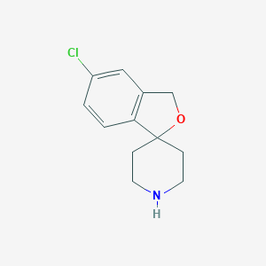 molecular formula C12H14ClNO B168806 5-氯-3H-螺[异苯并呋喃-1,4'-哌啶] CAS No. 180160-48-9