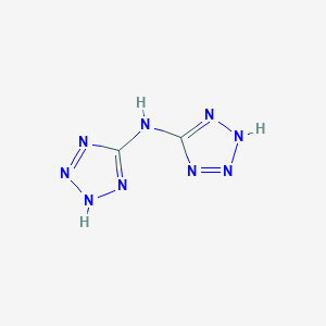 molecular formula C2H3N9 B168807 N-(2H-tetrazol-5-yl)-2H-tetrazol-5-amine CAS No. 127661-01-2