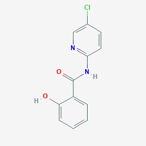 molecular formula C12H9ClN2O2 B168810 N-(5-chloropyridin-2-yl)-2-hydroxybenzamide CAS No. 130234-74-1