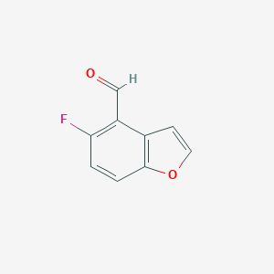 molecular formula C9H5FO2 B168812 5-氟苯并呋喃-4-甲醛 CAS No. 199391-70-3