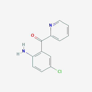 molecular formula C12H9ClN2O B168816 (2-Amino-5-chlorophenyl)(pyridin-2-yl)methanone CAS No. 1830-42-8