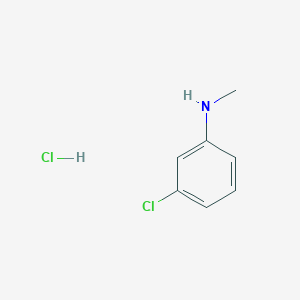 molecular formula C7H9Cl2N B168819 3-氯-N-甲基苯胺盐酸盐 CAS No. 152428-07-4