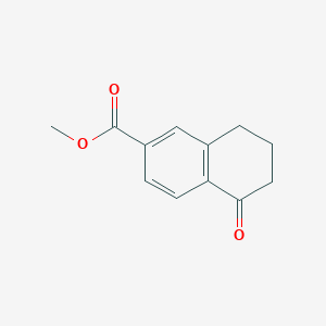 molecular formula C12H12O3 B168822 甲基-5-氧代-5,6,7,8-四氢萘-2-羧酸酯 CAS No. 144464-66-4