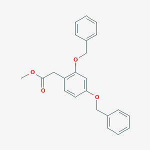 molecular formula C23H22O4 B168837 2,4-双(苄氧基)苯基乙酸甲酯 CAS No. 151255-80-0
