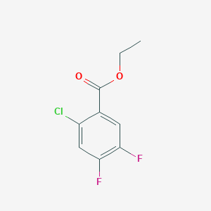 molecular formula C9H7ClF2O2 B168839 Ethyl 2-chloro-4,5-difluorobenzoate CAS No. 128800-37-3