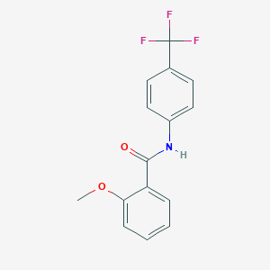 molecular formula C15H12F3NO2 B168863 2-Methoxy-N-(4-(trifluoromethyl)phenyl)benzamide CAS No. 150225-47-1