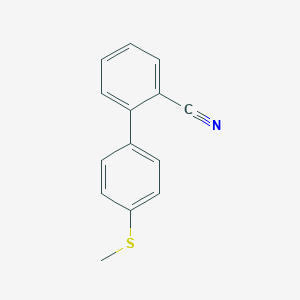 molecular formula C14H11NS B168877 2-[4-(Methylsulfanyl)phenyl]benzonitrile CAS No. 171879-75-7
