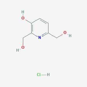 molecular formula C7H10ClNO3 B168879 3-羟基-2,6-双(羟甲基)吡啶盐酸盐 CAS No. 14187-25-8