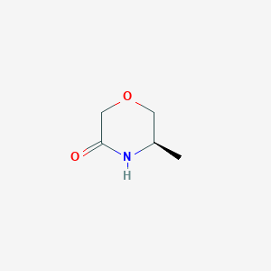 molecular formula C5H9NO2 B168887 (R)-5-甲基吗啉-3-酮 CAS No. 119844-67-6