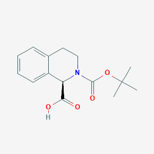 molecular formula C15H19NO4 B168889 (R)-2-(叔丁氧羰基)-1,2,3,4-四氢异喹啉-1-羧酸 CAS No. 151004-96-5