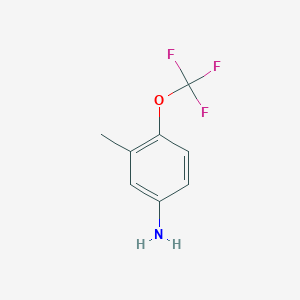 molecular formula C8H8F3NO B168890 3-Methyl-4-(trifluoromethoxy)aniline CAS No. 183945-52-0