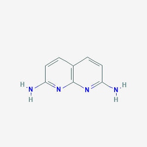 molecular formula C8H8N4 B168891 1,8-萘啶-2,7-二胺 CAS No. 145325-89-9