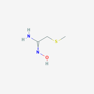 molecular formula C3H8N2OS B168910 (1Z)-N'-羟基-2-(甲硫基)乙酰胺 CAS No. 104608-67-5