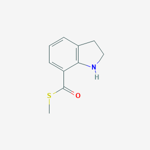 molecular formula C10H11NOS B168913 S-甲基吲哚-7-硫代甲酸酯 CAS No. 115992-15-9