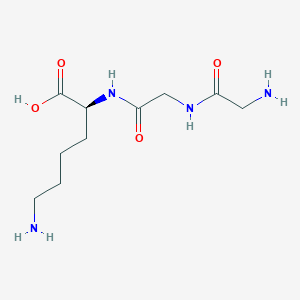 molecular formula C10H20N4O4 B168915 L-赖氨酸，甘氨酰甘氨酰- CAS No. 10236-53-0