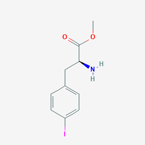molecular formula C10H12INO2 B168922 (S)-甲基2-氨基-3-(4-碘苯基)丙酸酯 CAS No. 113850-77-4