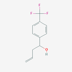 molecular formula C11H11F3O B168926 1-(4-(三氟甲基)苯基)丁-3-烯-1-醇 CAS No. 144486-12-4