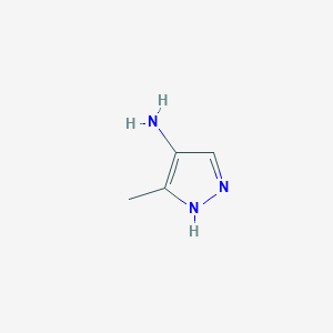molecular formula C4H7N3 B168940 3-甲基-1H-吡唑-4-胺 CAS No. 113140-10-6