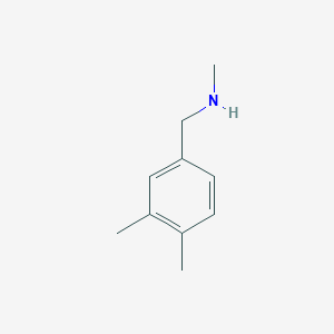molecular formula C10H15N B168943 N-甲基-3,4-二甲基苄胺 CAS No. 165741-71-9