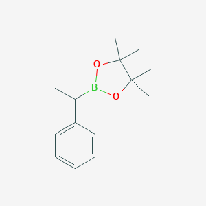 molecular formula C14H21BO2 B168945 4,4,5,5-四甲基-2-(1-苯乙基)-1,3,2-二氧杂硼环 CAS No. 174090-36-9