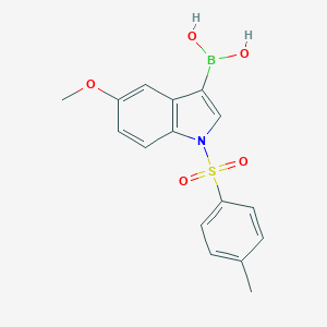 molecular formula C16H16BNO5S B168972 (5-methoxy-1-tosyl-1H-indol-3-yl)boronic acid CAS No. 149108-62-3