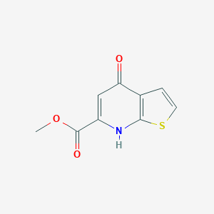 molecular formula C9H7NO3S B168978 Methyl 4-hydroxythieno[2,3-b]pyridine-6-carboxylate CAS No. 133223-48-0