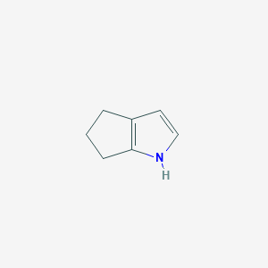 molecular formula C7H9N B168980 1,4,5,6-Tetrahydrocyclopenta[b]pyrrole CAS No. 13618-90-1