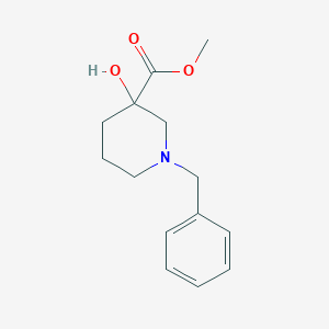 molecular formula C14H19NO3 B168985 Methyl 1-benzyl-3-hydroxypiperidine-3-carboxylate CAS No. 112197-88-3
