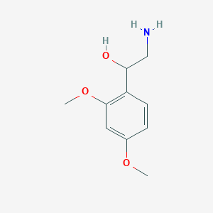 molecular formula C10H15NO3 B169010 2-Amino-1-(2,4-dimethoxyphenyl)ethanol CAS No. 145412-88-0