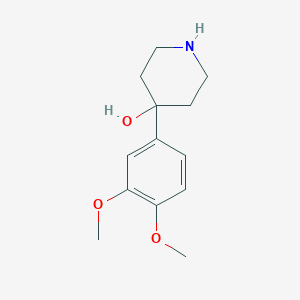 molecular formula C13H19NO3 B169024 4-(3,4-Dimethoxyphenyl)piperidin-4-ol CAS No. 137885-47-3