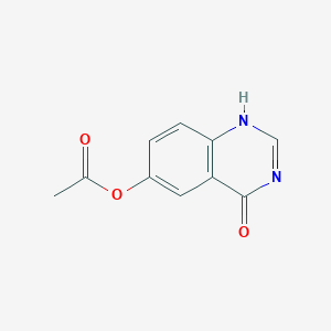 molecular formula C10H8N2O3 B169025 4-Oxo-1,4-dihydroquinazolin-6-yl acetate CAS No. 179688-15-4