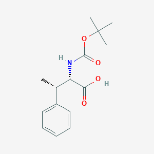 molecular formula C15H21NO4 B169044 (2S,3S)-2-((tert-Butoxycarbonyl)amino)-3-phenylbutanoic acid CAS No. 115132-19-9