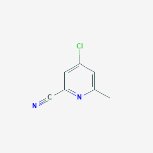 molecular formula C7H5ClN2 B169048 4-Chloro-6-methylpicolinonitrile CAS No. 104711-65-1