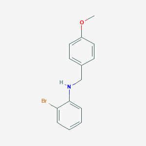 molecular formula C14H14BrNO B169053 2-Bromo-N-(4-methoxybenzyl)aniline CAS No. 156643-23-1