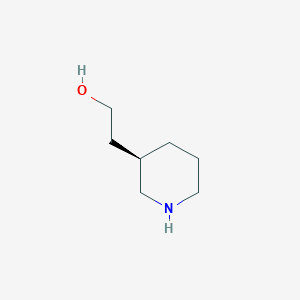 molecular formula C7H15NO B169064 2-[(3R)-piperidin-3-yl]ethanol CAS No. 115909-92-7